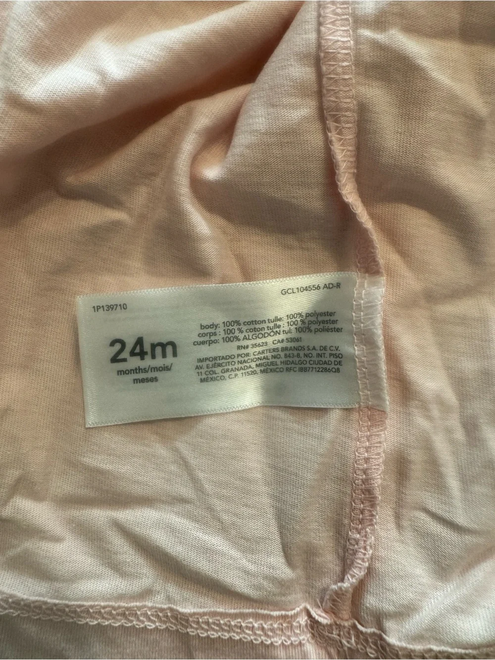 Carter's Pastel Tulle Dress with Floral Bodice